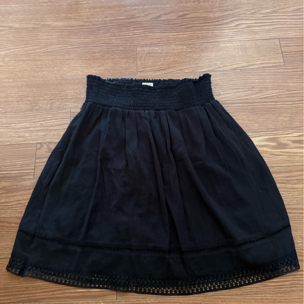 Faded Glory Black A-Line Skirt - S
